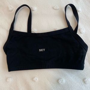 Set Active Sportbody Scoop Bra, black, medium